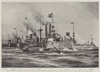 The Spanish-American War, Vessels of the United States North Atlantic Squadron which bombarded San Juan, Capital of Puerto Rico, on 12 May, under Command of Rear-Admiral Sampson